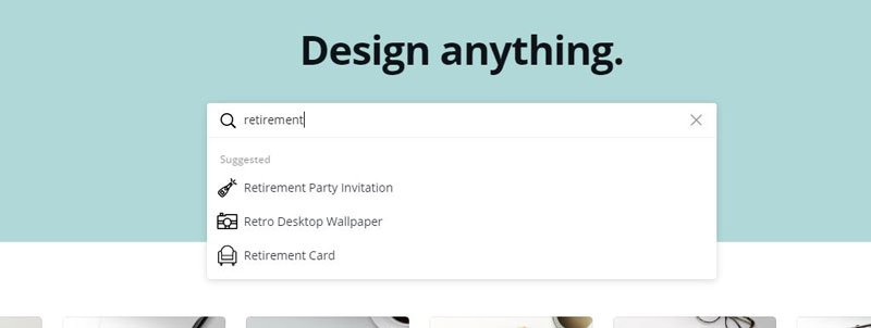 Search in Canva