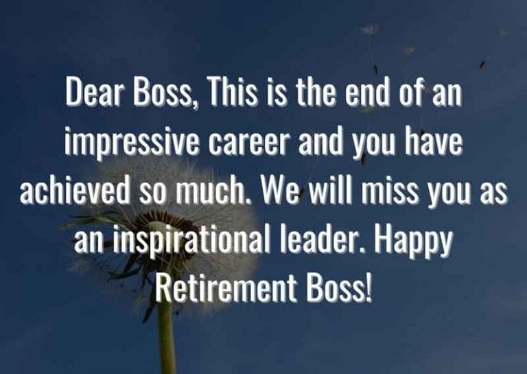 60 Best Retirement Messages for Boss Enjoy Retirement Life