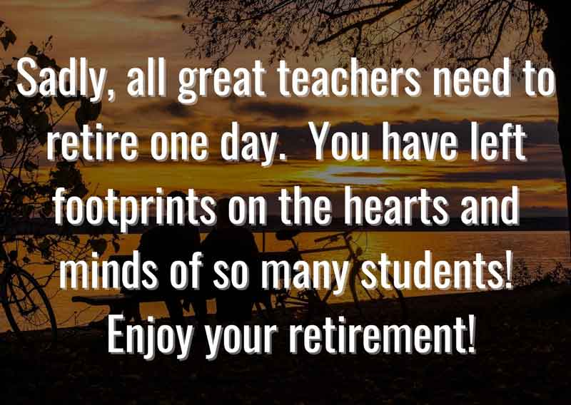 retirement ceremony school teacher essay