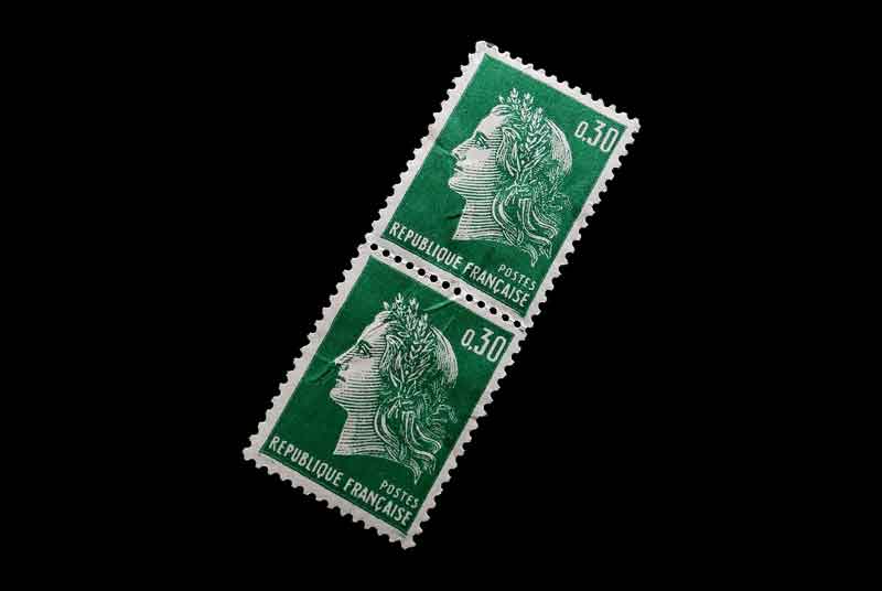 French Stamps with Marianne Symbol